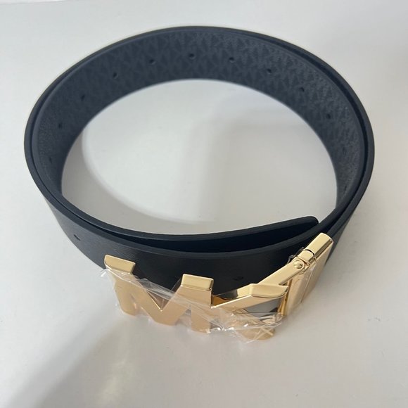 NEW Michael Kors Reversible Monogram Belt  with Logo Buckle- Unisex - Picture 6 of 15
